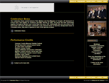 Tablet Screenshot of celebratebrass.com